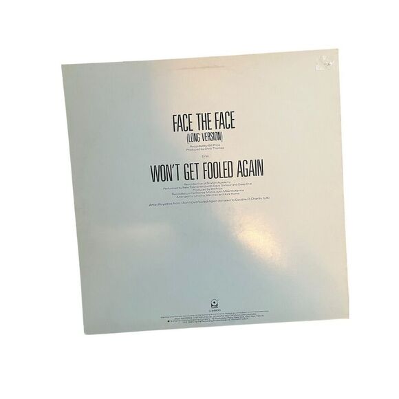 Pete Townshend Face The Face 12" Vinyl Single Rock 1985 ATCO Records - Picture 3 of 6